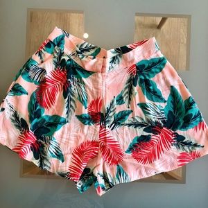 New Topshop Tropical Print Womens Shorts 6 US